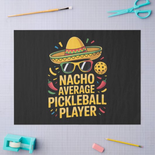 Durchschnittlicher Pickleball-Spieler Seidenpapier (Basteln)