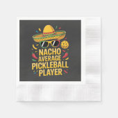 Durchschnittlicher Pickleball-Spieler Serviette (Vorderseite)
