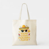 Durchschnittlicher Pickleball-Spieler Tragetasche (Rückseite)