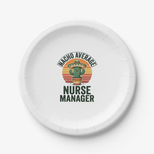 Durchschnittliches Nacho-Krankenpfleger-Manager Lu Pappteller (Vorderseite)
