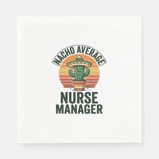 Durchschnittliches Nacho-Krankenpfleger-Manager Lu Serviette (Vorderseite)