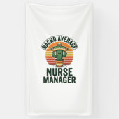 Durchschnittliches Nacho-Nurse-Manager Lustiges Ka Banner (Vertikal)