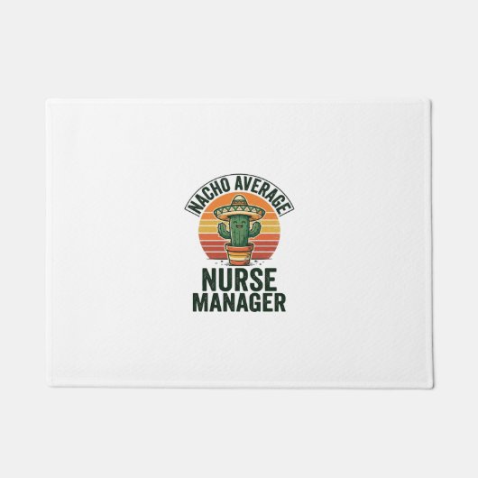 Durchschnittliches Nacho-Nurse-Manager Lustiges Ka Fußmatte (Vorderseite)