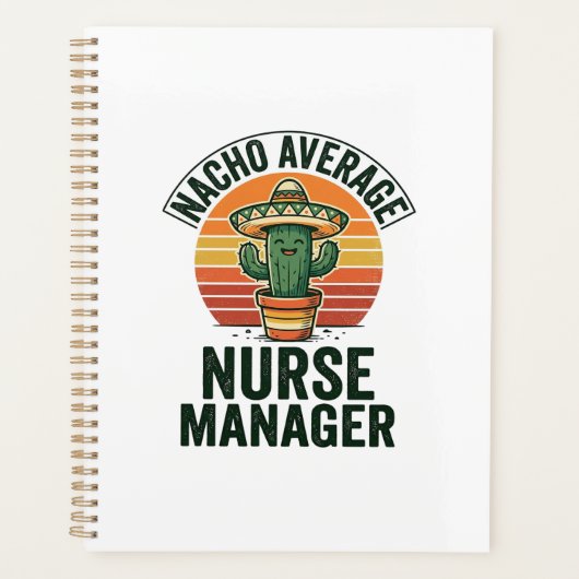 Durchschnittliches Nacho-Nurse-Manager Lustiges Ka Planer (Vorderseite)