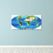 Durchschnittliches Wachstum der Pflanze der Erde Leinwanddruck (Insitu (Holzboden))