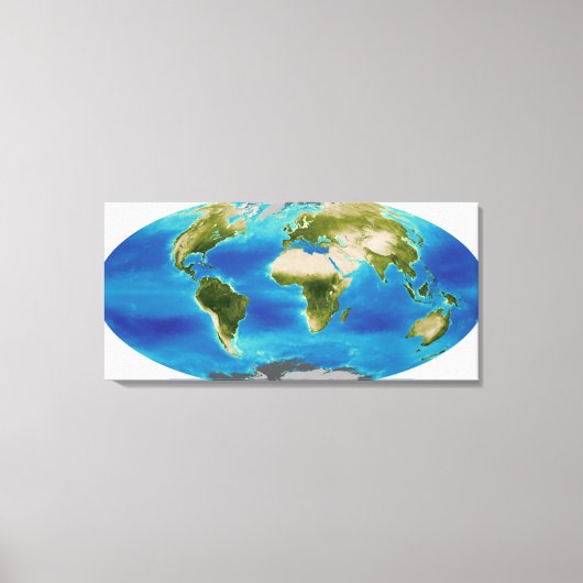 Durchschnittliches Wachstum der Pflanze der Erde Leinwanddruck (Vorderseite)