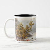 Durchschreiten des Flusses Mondego, graviert durch Zweifarbige Tasse (Links)