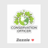 Durchsetzung des Game Warden Wildlife Conservation Aufkleber (Blatt)