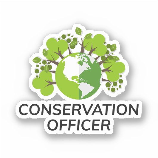 Durchsetzung des Game Warden Wildlife Conservation Aufkleber (Vorderseite)