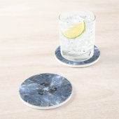 Durchsichtige Blues Getränkeuntersetzer (Seite)
