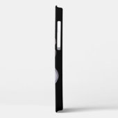 Durchsichtige Blume auf dem iPhone-Fall Black Case (Rückseite / Links)