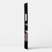 Durchsichtige Blume auf dem iPhone-Fall Black Case (Rückseite / Rechts)