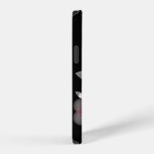 Durchsichtige Blume auf dem iPhone-Fall Black Case iPhone Hülle (Rechte Seite)