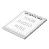 Durchsichtige Foto hochladen und Text hinzufügen - Notizblock (Rotiert)