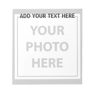 Durchsichtige Foto hochladen und Text hinzufügen - Notizblock