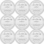 Durchsichtige, hausgemachte Etikett (Vorderseite)