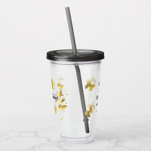 Durchsichtiger Becher - Sie, der gehört (Links)