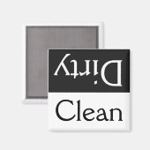 Durchsichtiger/sauberer Spülmaschinenmagnet Magnet (Vorderseite/Rückseite)