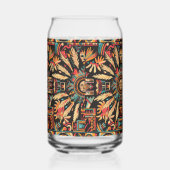 Durchsichtiges blaues "Aztec Dream" Bedrucktes Gla Dosenglas (Rechts)