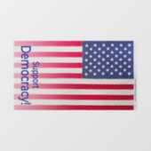 Durchsichtiges Festhalten - Botschaft "Unterstützu Fensteraufkleber (Blatt)