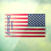 Durchsichtiges Festhalten - Botschaft "Unterstützu Fensteraufkleber (Blatt 3)