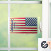 Durchsichtiges Festhalten - Botschaft "Unterstützu Fensteraufkleber (Zuhause)