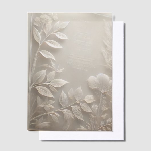 Durchsichtiges Papier Pergament Einladungen (Versetzt)