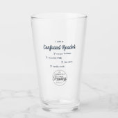 Durchsichtiges Reader-Pint-Glas Glas (Vorderseite)