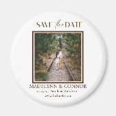 Durchsichtiges Skript-Foto Speichern des Datumsfen Magnet (Vorne)