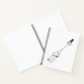 Durchstechflasche mit Pipette Notizblock (Innenseite)
