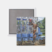 Durchstöbern "Risky Business" Square Magnet (Vorderseite/Rückseite)