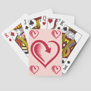 Durchstochertes Herz - Spielkarten