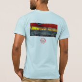 Durchstreifen der Felsen-Pass-Briefmarke vom T-Shirt (Rückseite)