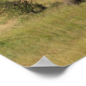 Durchstreifende KENIA-Elefanten Poster (Ecke)