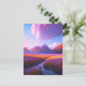 Durchströmen von Farbfeldern Postkarte (Stehend Vorderseite)