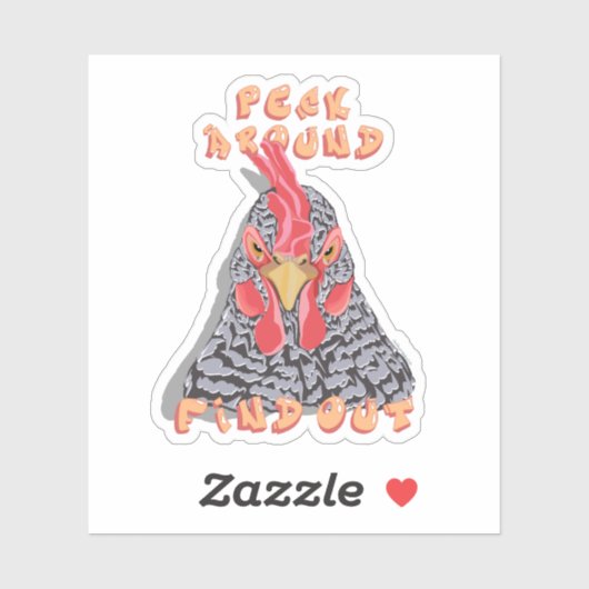 Durchsuchen - Bestellung von Hühnerpicken Aufkleber (Blatt)