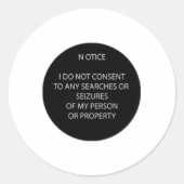 Durchsuchen Sie den Aufkleber nicht (Vorderseite)