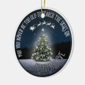 Durchsuchen Sie den Himmel auf Weihnachten doppels Keramik Ornament (Links)