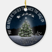 Durchsuchen Sie den Himmel auf Weihnachten doppels Keramik Ornament (Hinten)