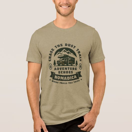 Durchsuchen Sie die Staubbahnen®: Adventure Echoes Tri-Blend Shirt (Vorderseite)