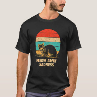 Durchweg Traurigkeit Katze Positivität Kätzchen Po T-Shirt