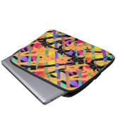Durchwirkte Blütenmuster Laptopschutzhülle (Vorne Knopf)
