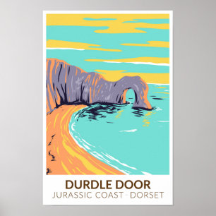 Durdle Door an der jurassischen Küste in Dorset En Poster