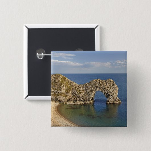 Durdle Door Arch, Jurassisches Küstenwelterbe Button (Vorne & Hinten)