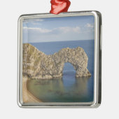 Durdle Door Arch, Jurassisches Küstenwelterbe Ornament Aus Metall (Links)