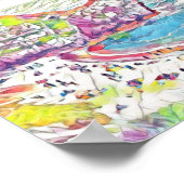 Durdle Door, Dorset, England Collage Poster (Ecke)