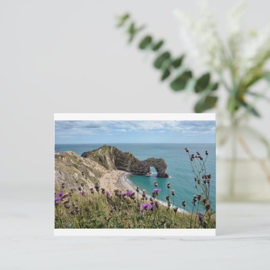 Durdle Door Dorset Postkarte (Stehend Vorderseite)