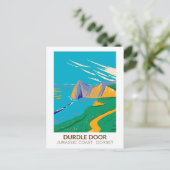 Durdle Door on Man of War Bay in Dorset England Postkarte (Stehend Vorderseite)