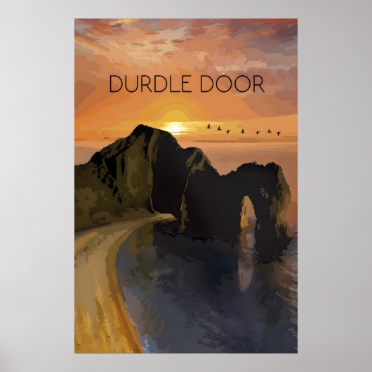 Durdle Door Reiseplakat Poster (Vorne)