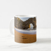 Durdle Tür-Felsen-Bogen Dorset England Kaffeetasse (Vorderseite Links)